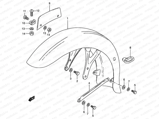 37 - FRONT FENDER