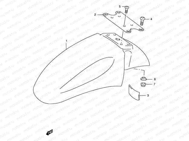 37 - FRONT FENDER (MODEL W/X/Y/K1/K2)