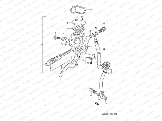 37 - FRONT MASTER CYLINDER