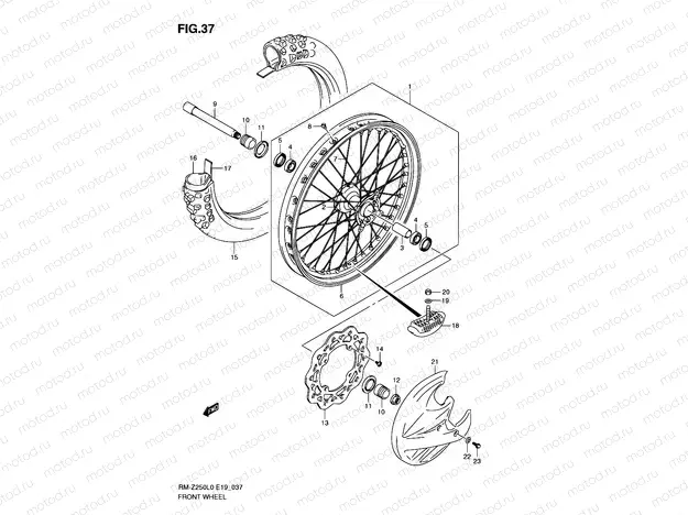 37 - FRONT WHEEL