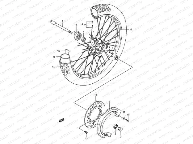 37 - FRONT WHEEL