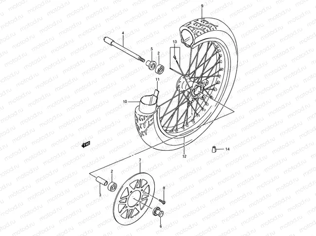 37 - FRONT WHEEL