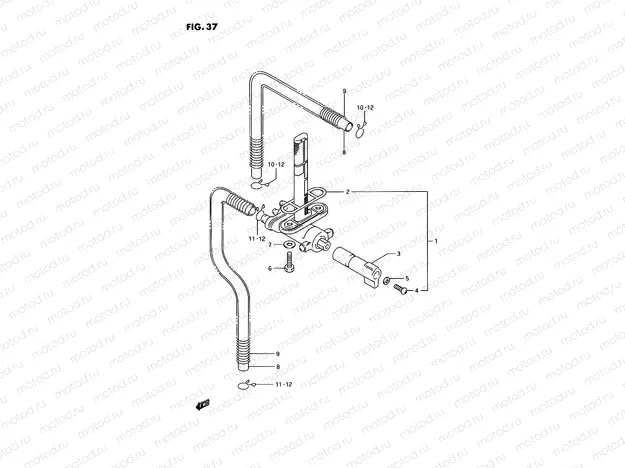 37 - FUEL COCK (MODEL N/P)
