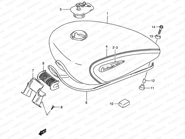 37 - FUEL TANK (MODEL K1)
