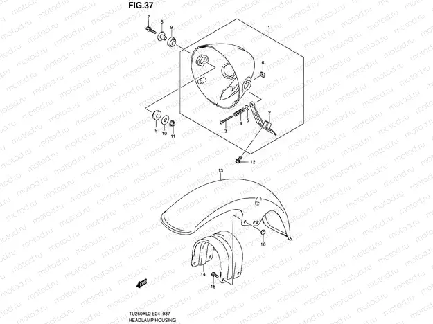 37 - HEADLAMP HOUSING