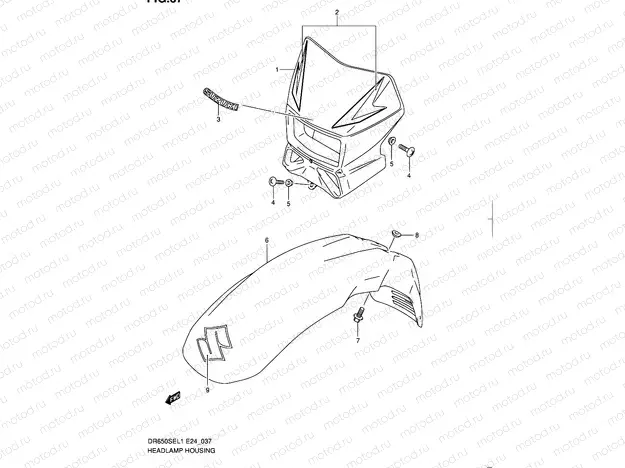 37 - HEADLAMP HOUSING