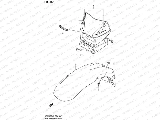 37 - HEADLAMP HOUSING
