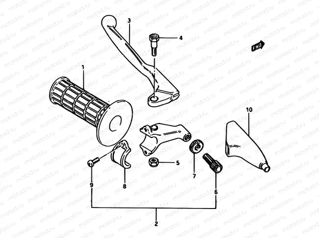 37 - LEFT HANDLE GRIP