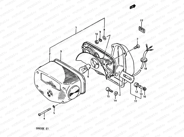 37 - REAR COMBINATION LAMP (E34)