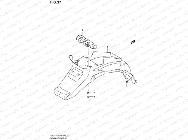 37 - REAR FENDER