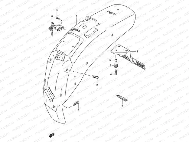 37 - REAR FENDER