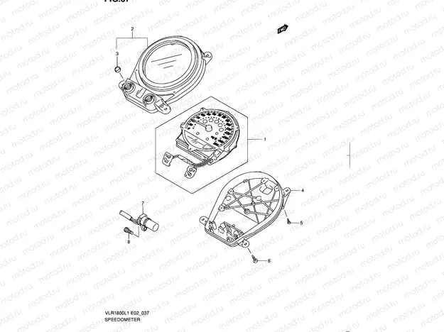37 - SPEEDOMETER (VLR1800L1 E02)