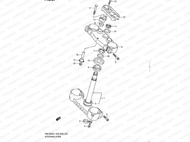 37 - STEERING STEM