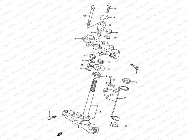 37 - STEERING STEM