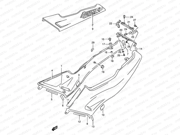 37A - FRAME COVER (MODEL N)
