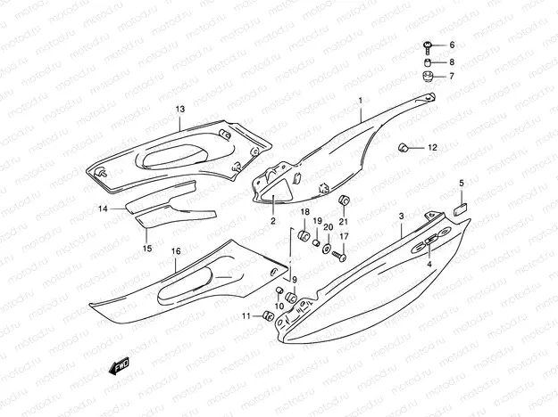 37A - FRAME COVER (MODEL W)