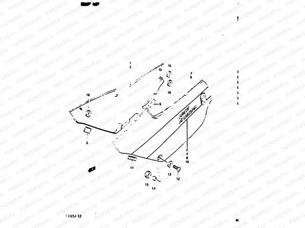 37A - FRAME COVER (RG125AJ/BJ/UAJ/BUJ)