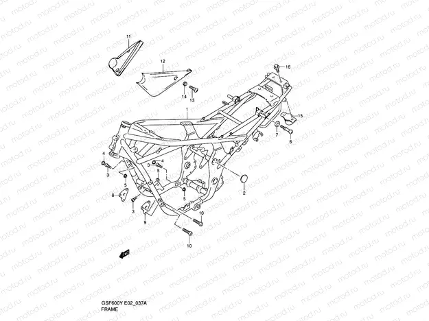 37A - FRAME (MODEL K2)