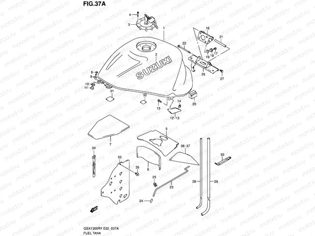 37A - FUEL TANK (MODEL Y)