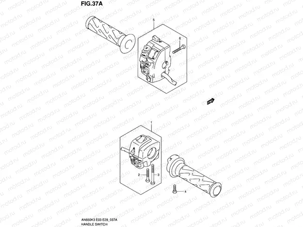 37A - HANDLE SWITCH (AN650AK5)