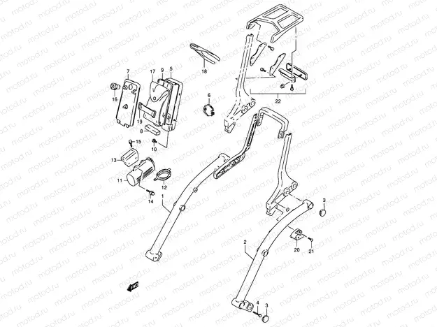 37B - FRAME HANDLE GRIP (MODEL T/V)