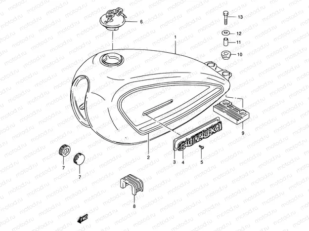 37B - FUEL TANK (MODEL Y)