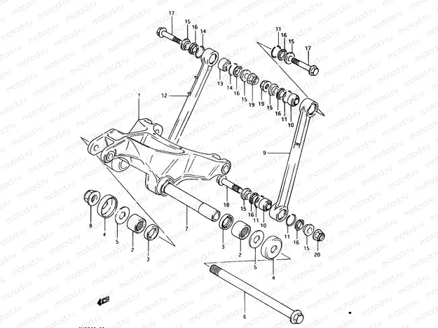 38 - CUSHION LEVER (MODEL E)