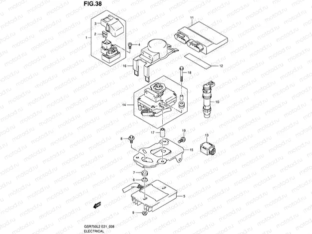 38 - ELECTRICAL (GSR750L2 E21)