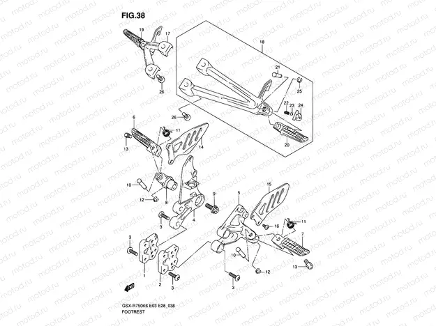 38 - FOOTREST