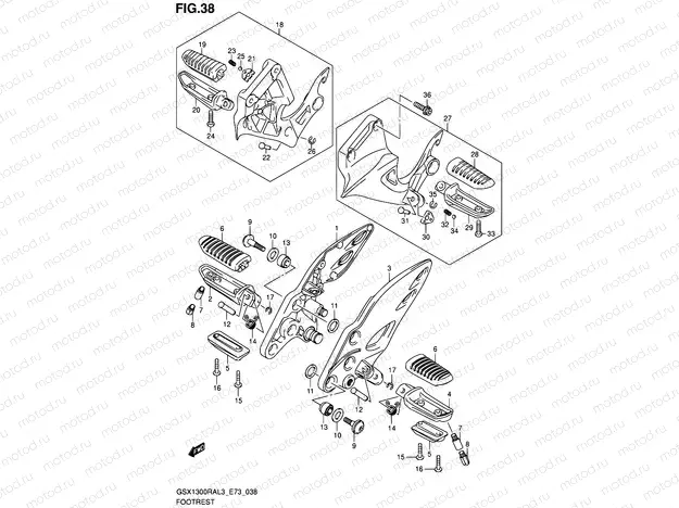 38 - FOOTREST