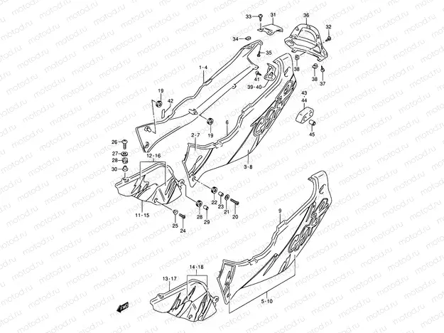 38 - FRAME COVER (MODEL P)
