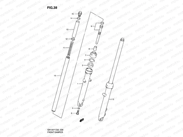 38 - FRONT DAMPER