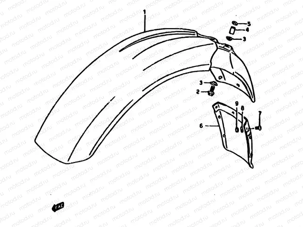 38 - FRONT FENDER