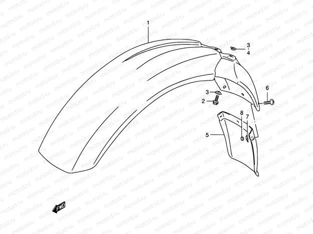 38 - FRONT FENDER