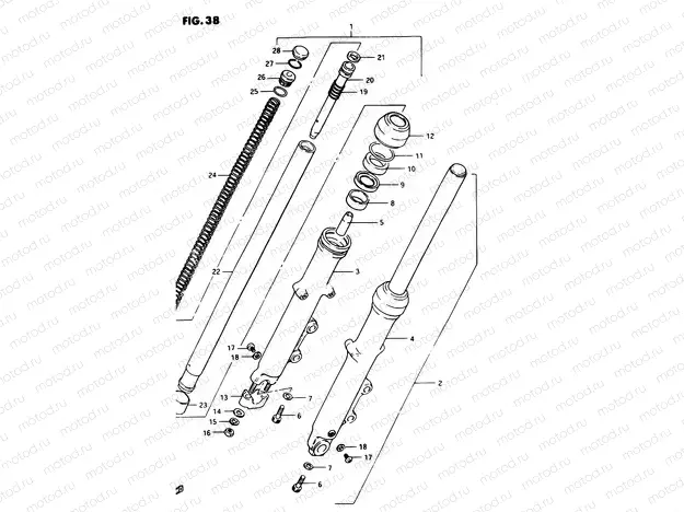 38 - FRONT FORK