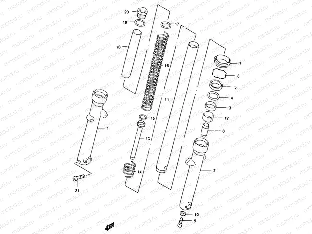 38 - FRONT FORK DAMPER