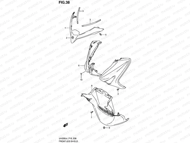 38 - FRONT LEG SHIELD