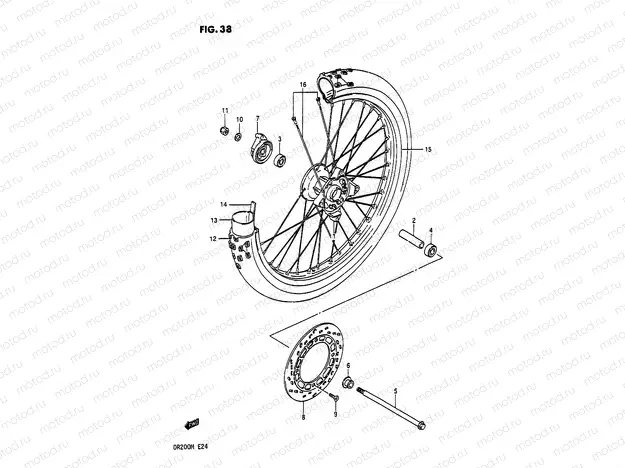 38 - FRONT WHEEL