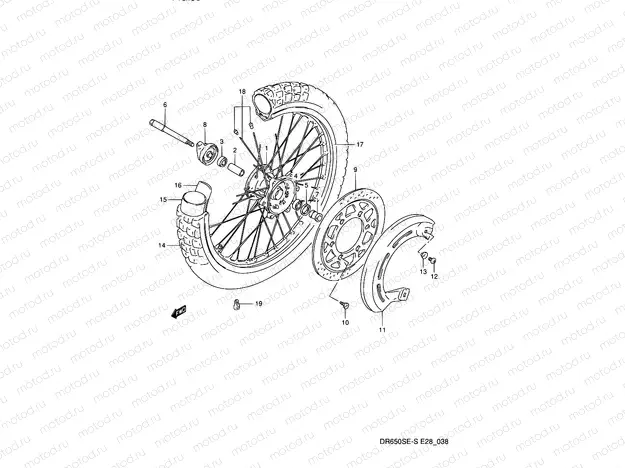 38 - FRONT WHEEL
