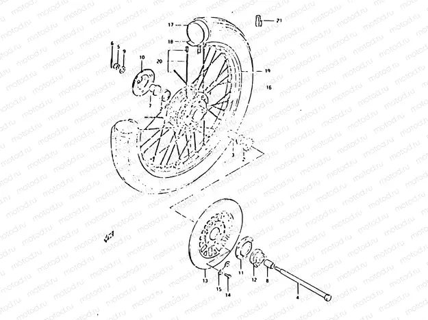 38 - FRONT WHEEL