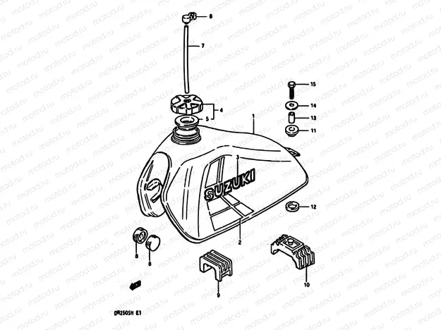 38 - FUEL TANK (MODEL E E02,E04,E15,E18,E21,E22,E25,E39)