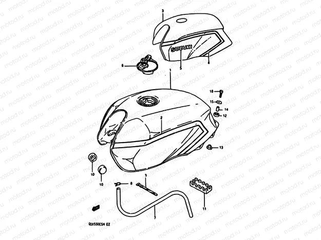 38 - FUEL TANK (MODEL H)
