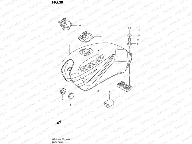 38 - FUEL TANK (MODEL X)