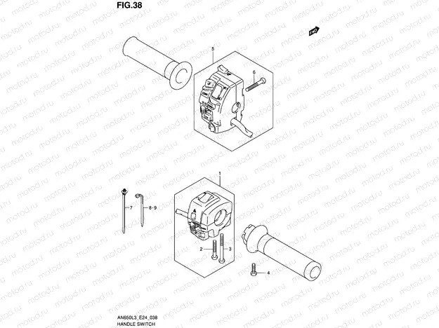 38 - HANDLE SWITCH