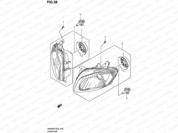 38 - HEADLAMP (NOTE)