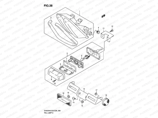 38 - REAR COMBINATION LAMP