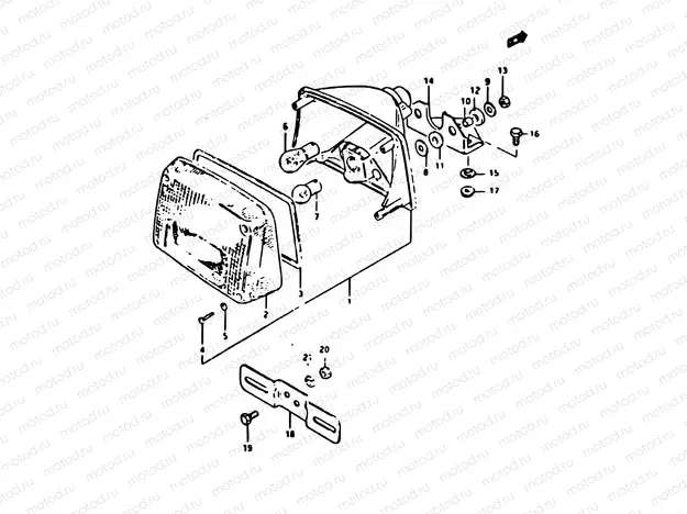 38 - REAR COMBINATION LAMP (E02, E04, E21)