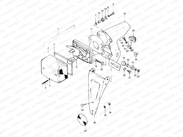 38 - REAR COMBINATION LAMP (E39)