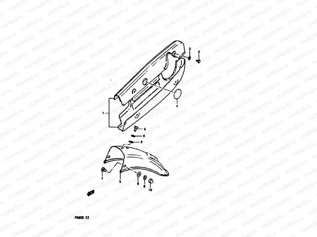 38 - REAR FENDER