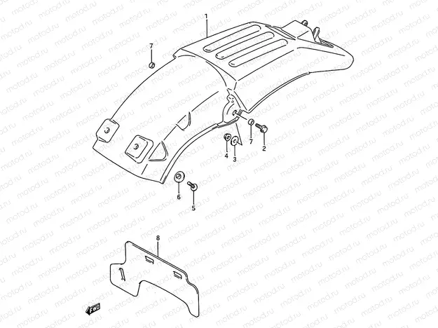 38 - REAR FENDER